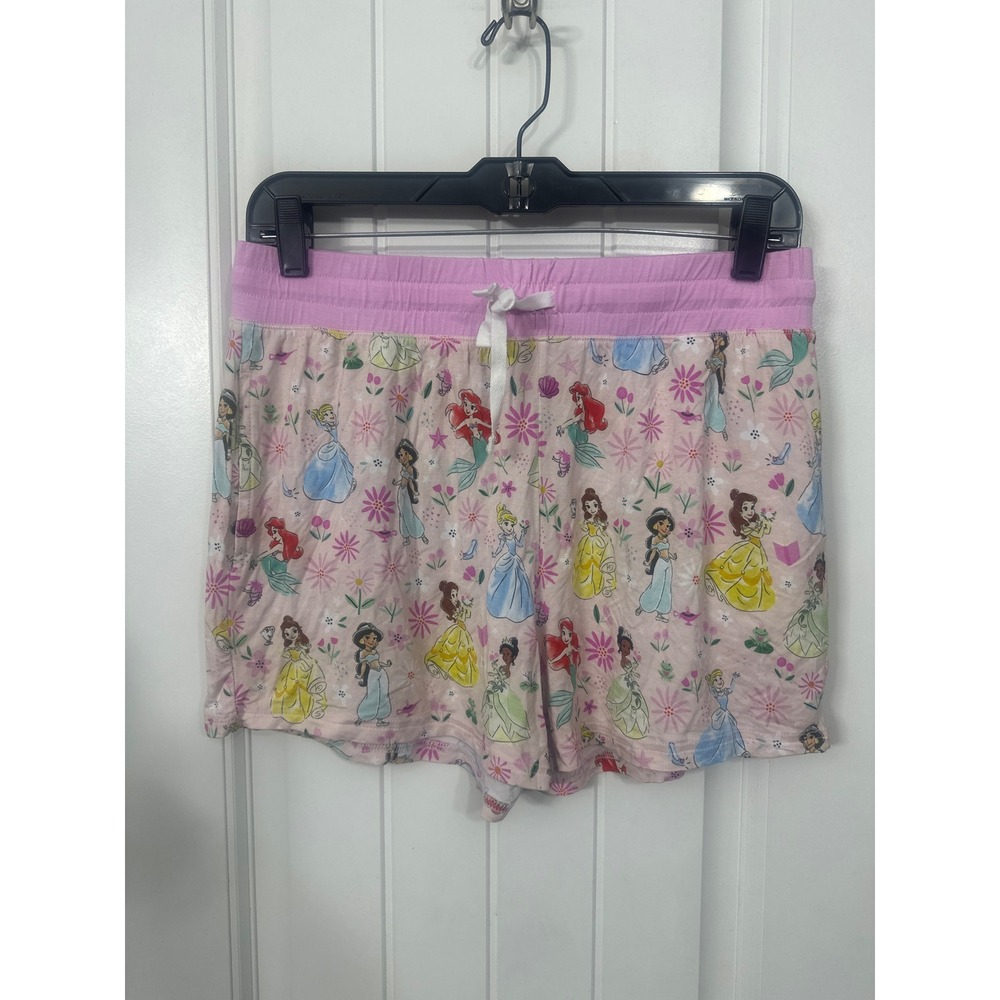 Disney Little Sleepies Princess Bamboo Pajama Shorts Pink Women Small Ariel